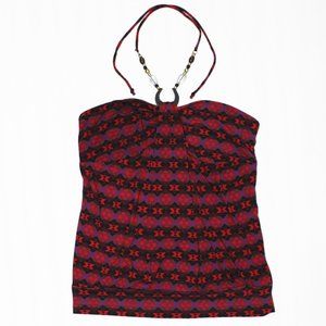 XL Fashion Bug Purple & Red Tribal Halter Top